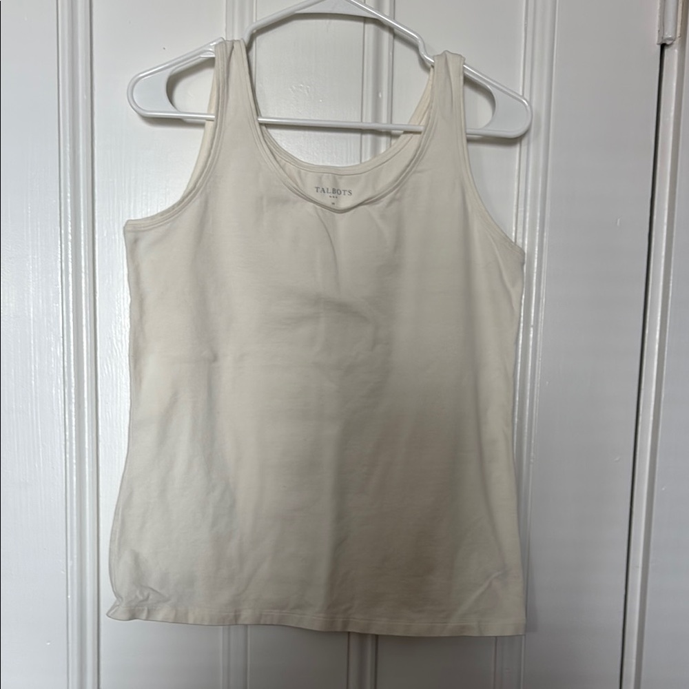 Talbots Cream Tank Top